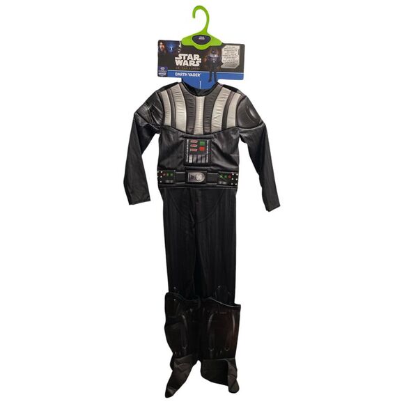 Darth Vader - Jazwares Child Star Wars Darth Vader Costume with Jumpsuit, Cape, - Picture 1 of 4